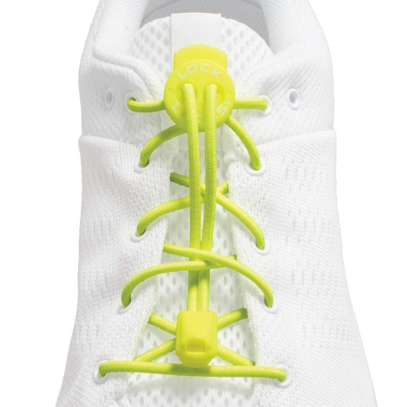 Lacet élastique lock laces jaune triathlon