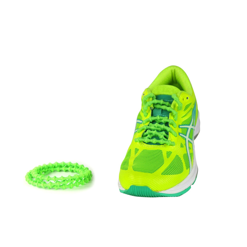 Lacets autobloquant Vert - Enfant triathlon