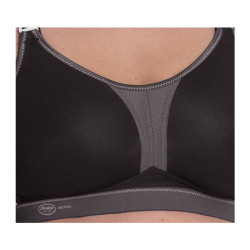 Soutien-gorge de sport dos nageur, Maintien extrême Dynamix star noir