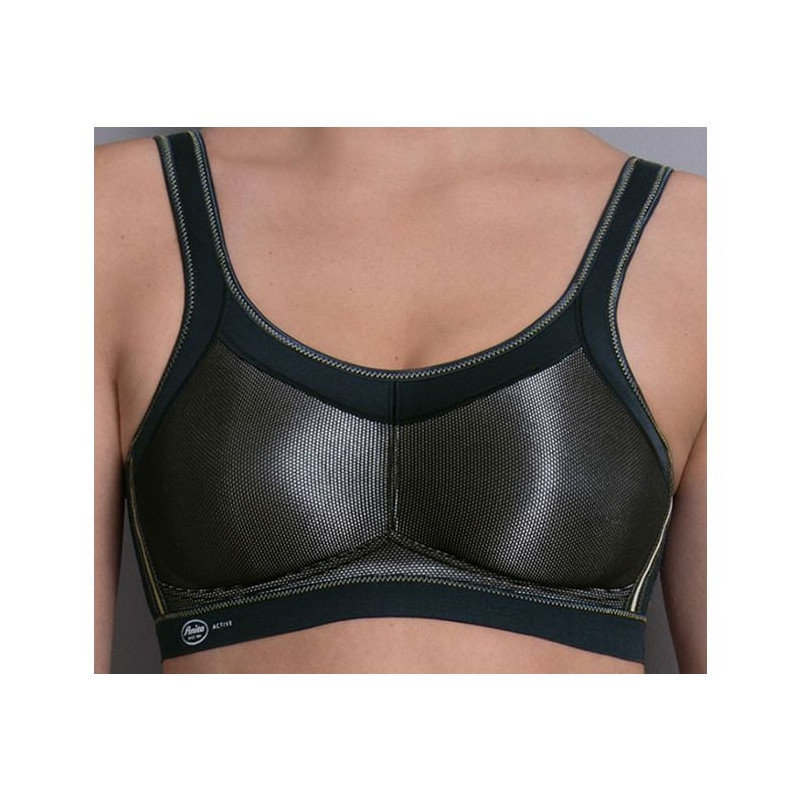 Soutien-gorge de sport dos nageur, Maintien extrême Dynamix star argenté