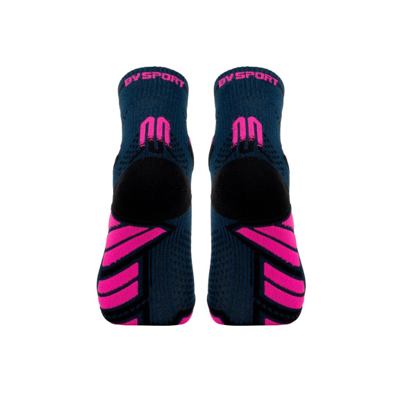 Socquette trail ultra.2 MID bleu/rose
