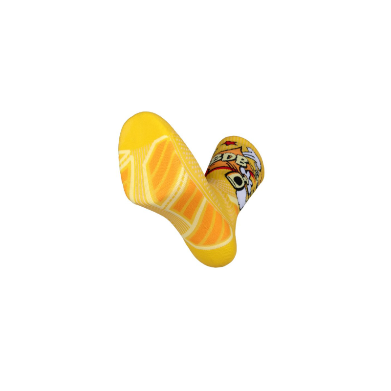 Socquette trail ultra.2 collector "DBDB" pop jaune/orange