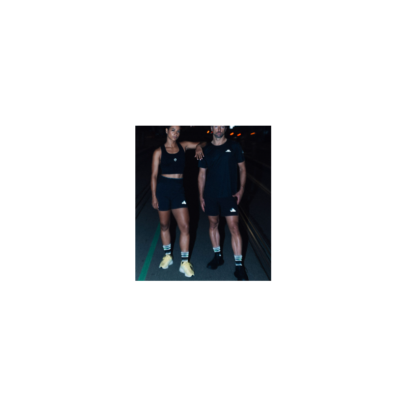 BV sport Socquette reflect noir/jaune