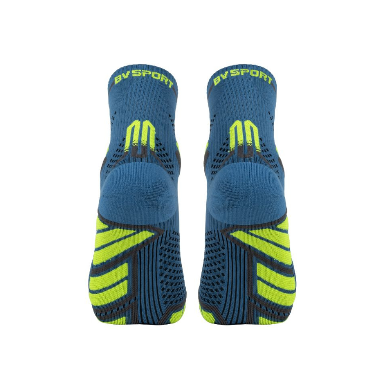 Socquette trail ultra.2 MID bleu/jaune