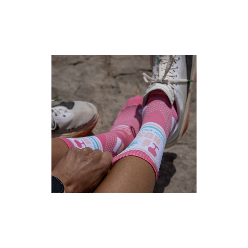 Bv sport Soquette trail ultra.2 collector "nutri" rosé