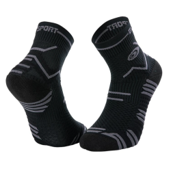 Socks trail ultra noir/gris