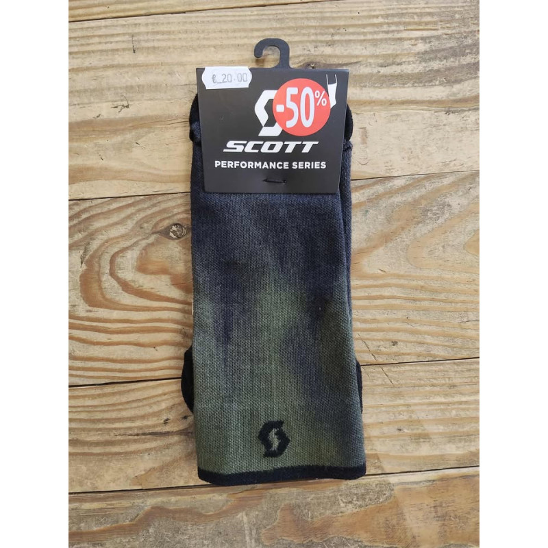 Chaussettes Scott trail tree crew grenn/black