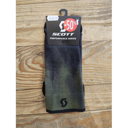 Chaussettes Scott trail tree crew grenn/black