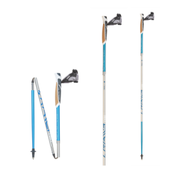 Bastones de trail TSL Outdoor A4 azur cork, 4 tramos