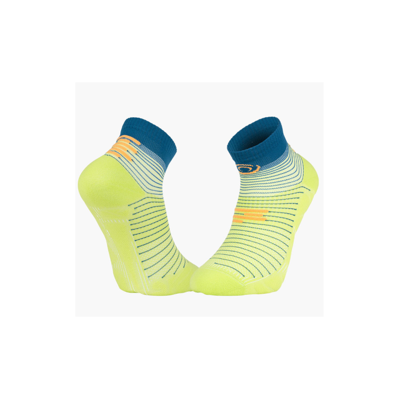 Socquette run marathon.2 "low" vert/bleu