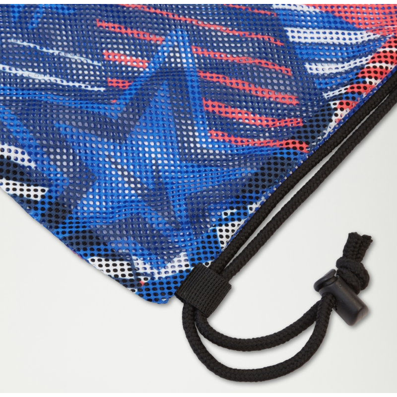 Sac en maille unisexe imprimé rouge/blanc/bleu