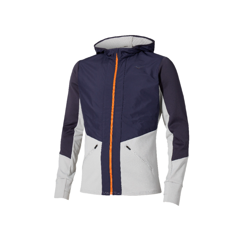Mizuno Active warm hybrid full zip hooded (M)