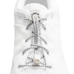 Lacet élastique lock laces blanc