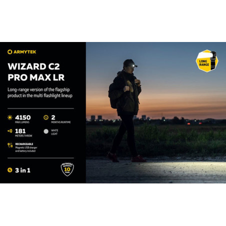 Armytek Wizard C2 Pro Max LR Stirnlampe White