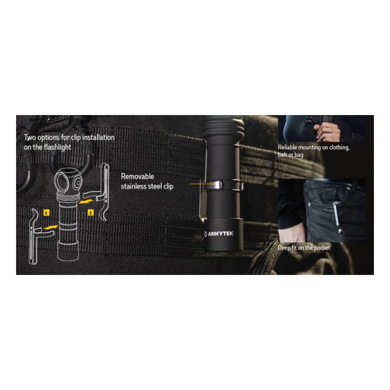 Armytek Lampe frontale Wizard C2 multi flashlight 1120 lms warm