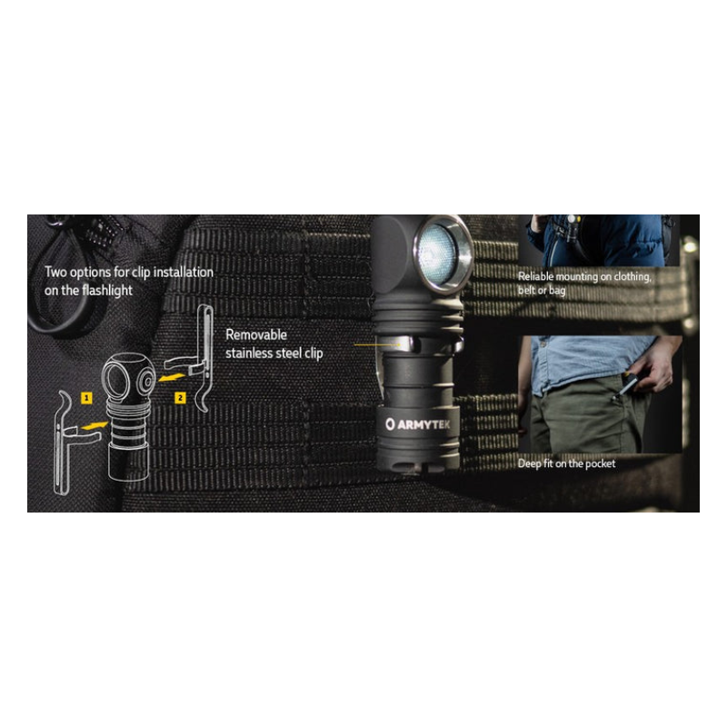 Armytek Lampe frontale Wizard C1 pro multi flashlight warm 930lms