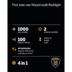 Lampe frontale Wizard C1 pro multi flashlight warm 930lms