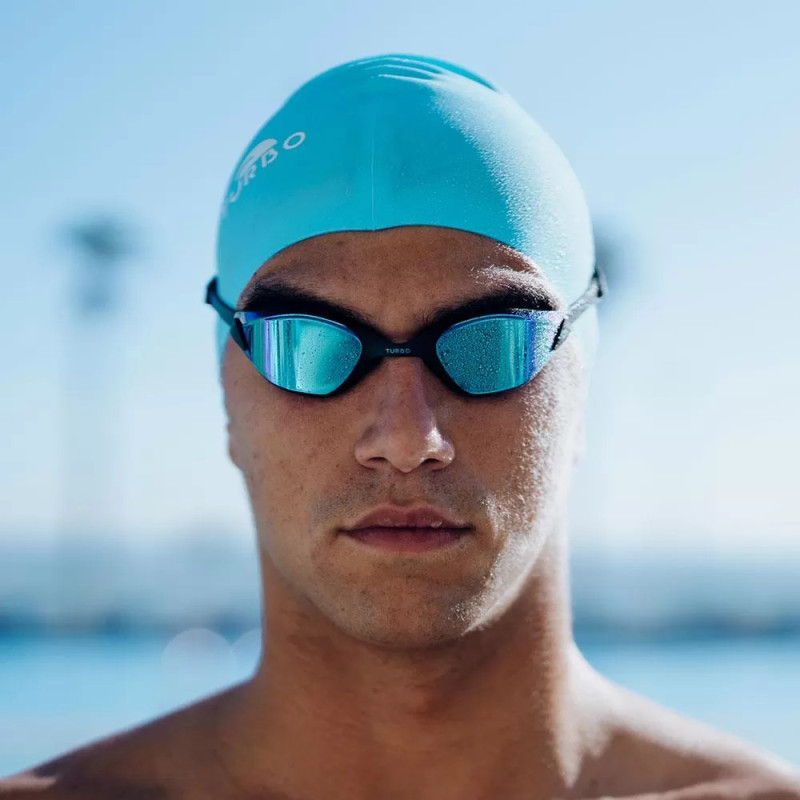 Bonnet de natation Bleu ciel turbo