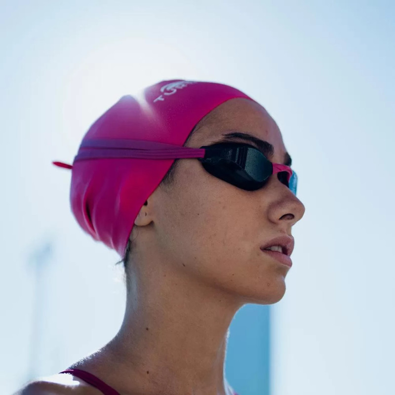 Bonnet de natation rose