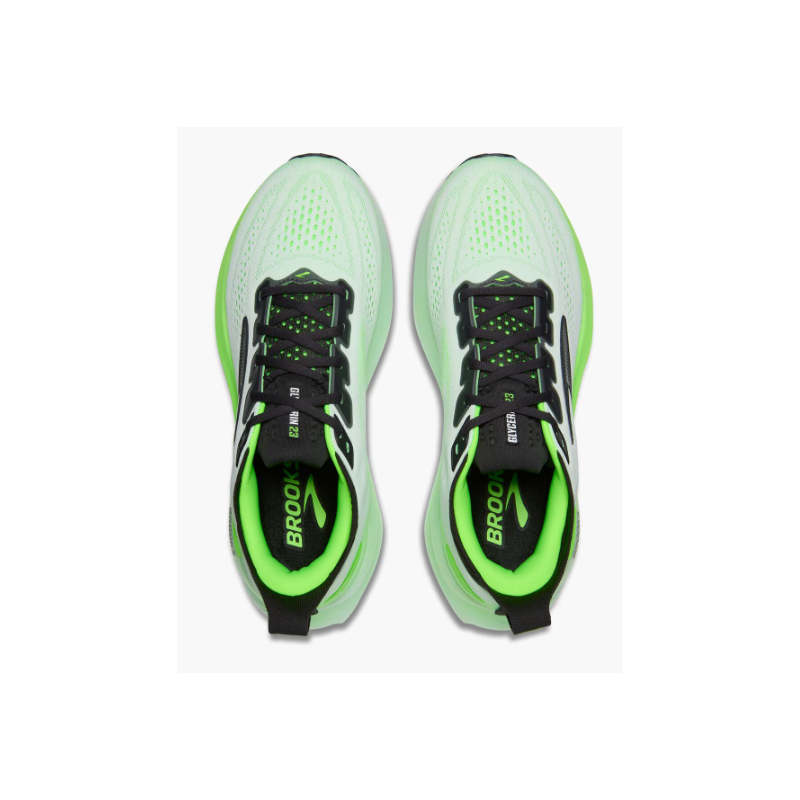 Brooks Glycerin 23 Hombre White Phantom Green Gecko