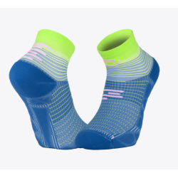 Socquette run marathon.2 LOW bleu/lime