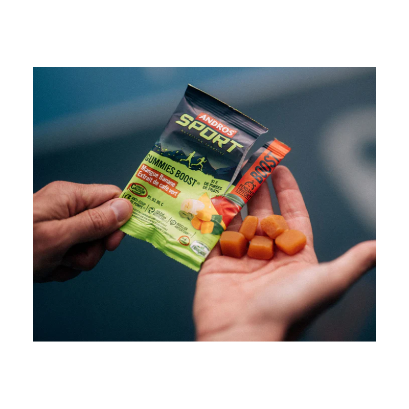 Andros sport Gummies boost mangue banane sachet 30g