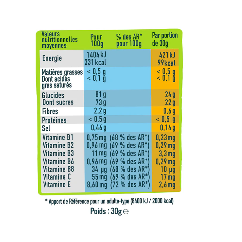 Andros sport Gummies boost fraise sachet 30g
