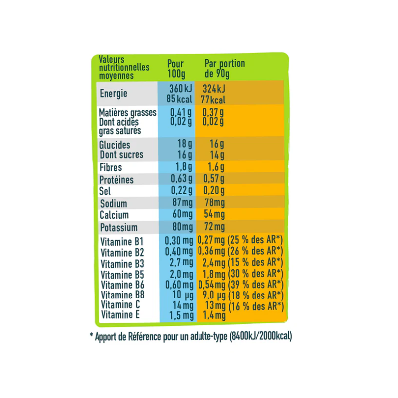 Andros sport Gourde fruits mixé pommes bananes 90g