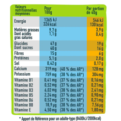Andros sport Barres fruits à coques et grainés pomme abricot poire 40g