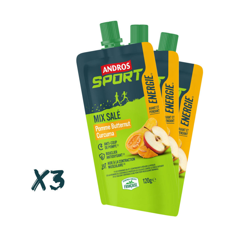 Andros sport Savoury Mix Apple Butternut Turmeric 120g
