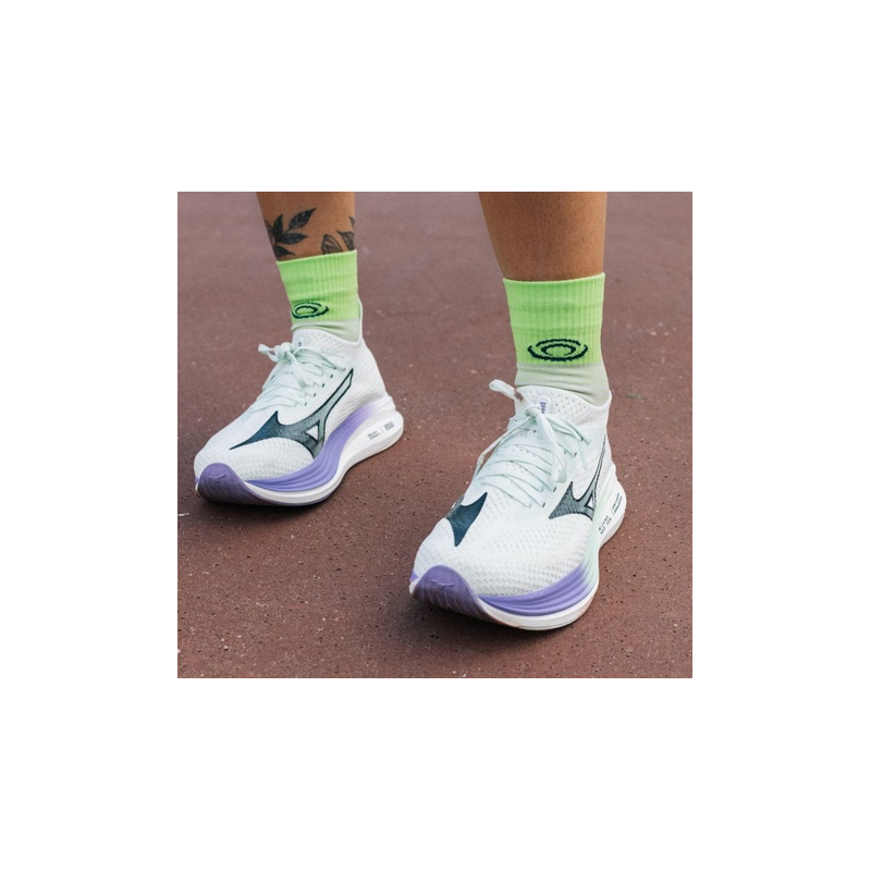 Socquette run marathon.2 MID gris/lime