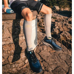 Socquette trail ultra.2 MID gris/vert