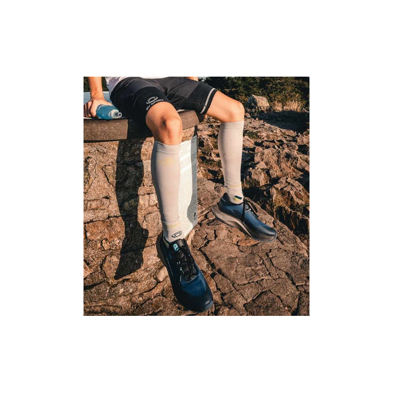 Socquette trail ultra.2 MID gris/vert