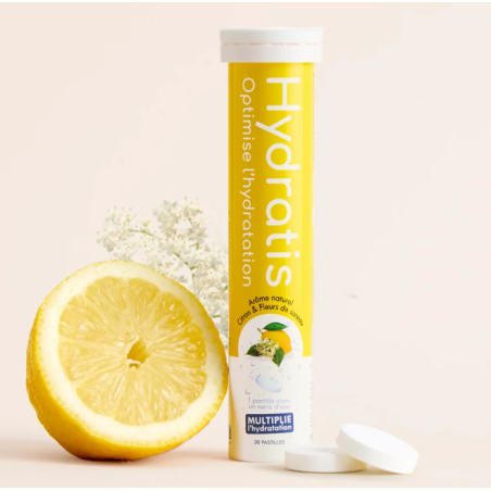 Hydratis saveurs citron et fleur de sureau