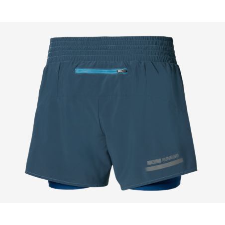 Mizuno 2-in-1-Shorts Damen 2026, 4,5 Zoll DryLite