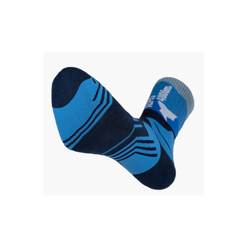 Socquette Trek Summit high lyocell Alpes Bleu