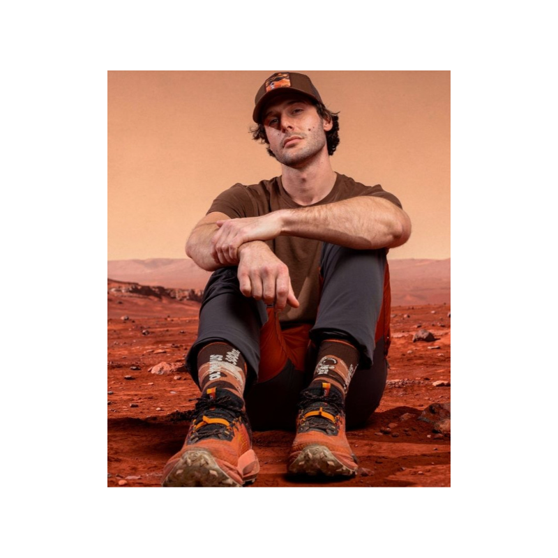 Socquette Trek Summit high lyocell Olympus Marron