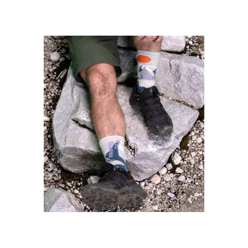 Socquette Trek Summit high lyocell Dolomites Gris