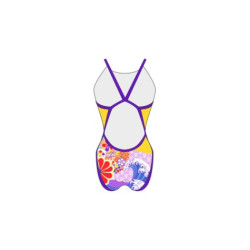 Maillot de bain natation à brettelle large Femme Japanese Temple