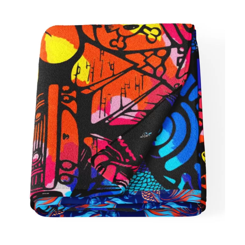 Serviette Natation Coton+Microfibres Dumb