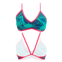 Haut bikini funky aqua vortex