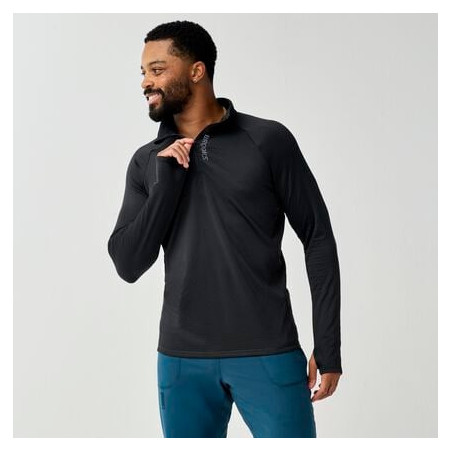 Brooks Momentum Thermal 1/2 Zip homme noir | Tripp Sport