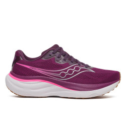 Saucony Ride 19 femme – Plum / Eggplant — Profil extérieur