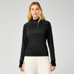 Brooks Momentum Thermal 1/4 Zip femme noir — Vue avant