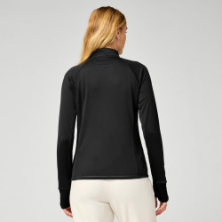 Brooks Momentum Thermal 1/4 Zip Damen Schwarz — Rückansicht