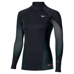 Mizuno Virtual Body G6 Half Zip femme noir – vue avant