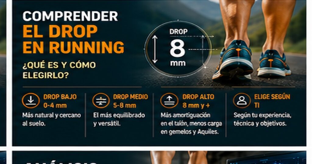 Entender el drop de las zapatillas de running
