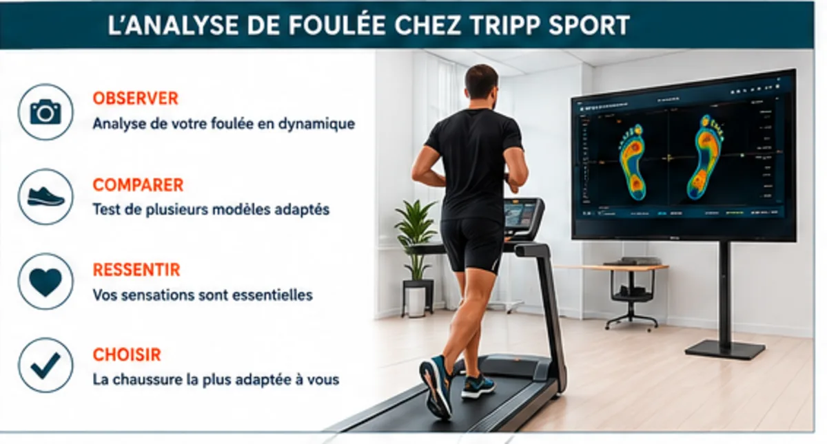 Analyse de foulée running chez Tripp Sport