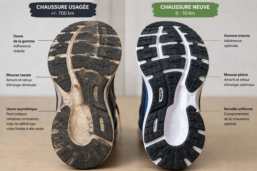 Running shoe wear